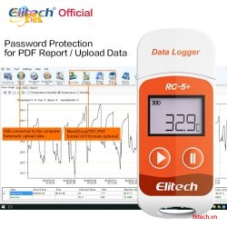 Nhiệt kế tự ghi Elitech RC-5+ phân tích