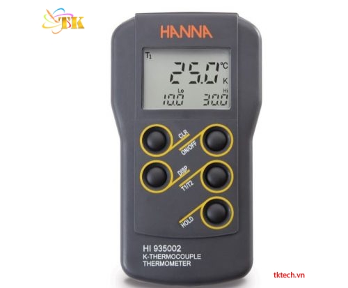 Máy đo nhiệt độ đôi kiểu K Hanna HI935002